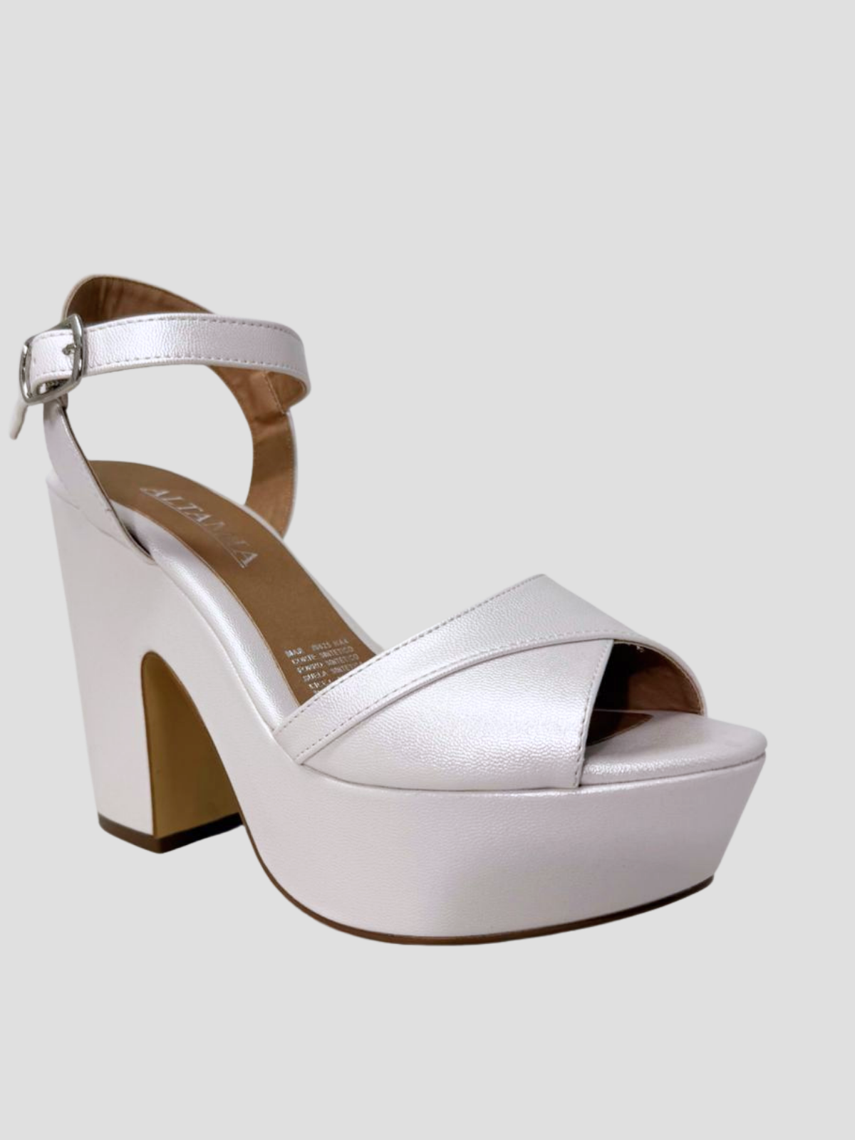 Novia blanco perla cruzado