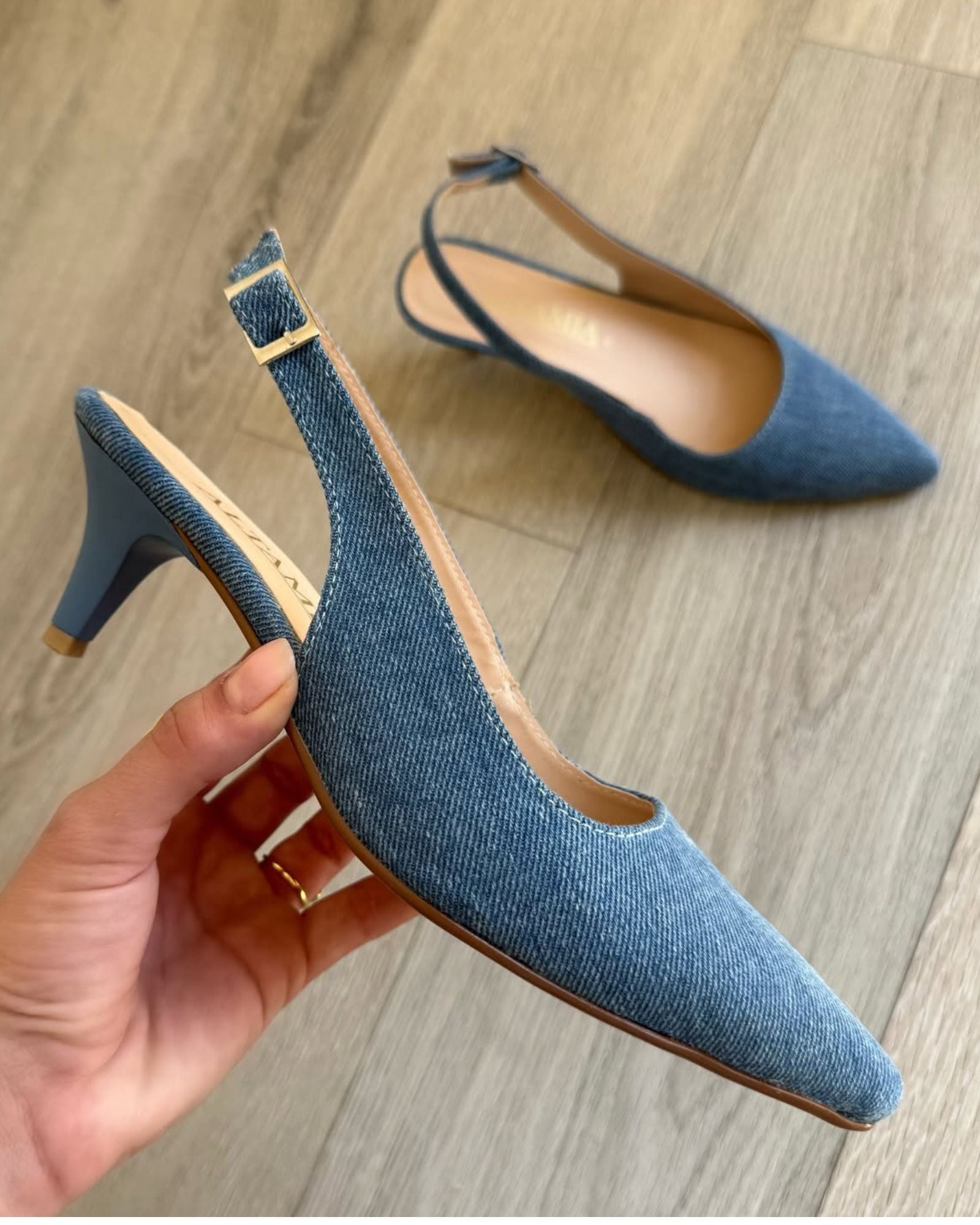Zapatilla de mezclilla