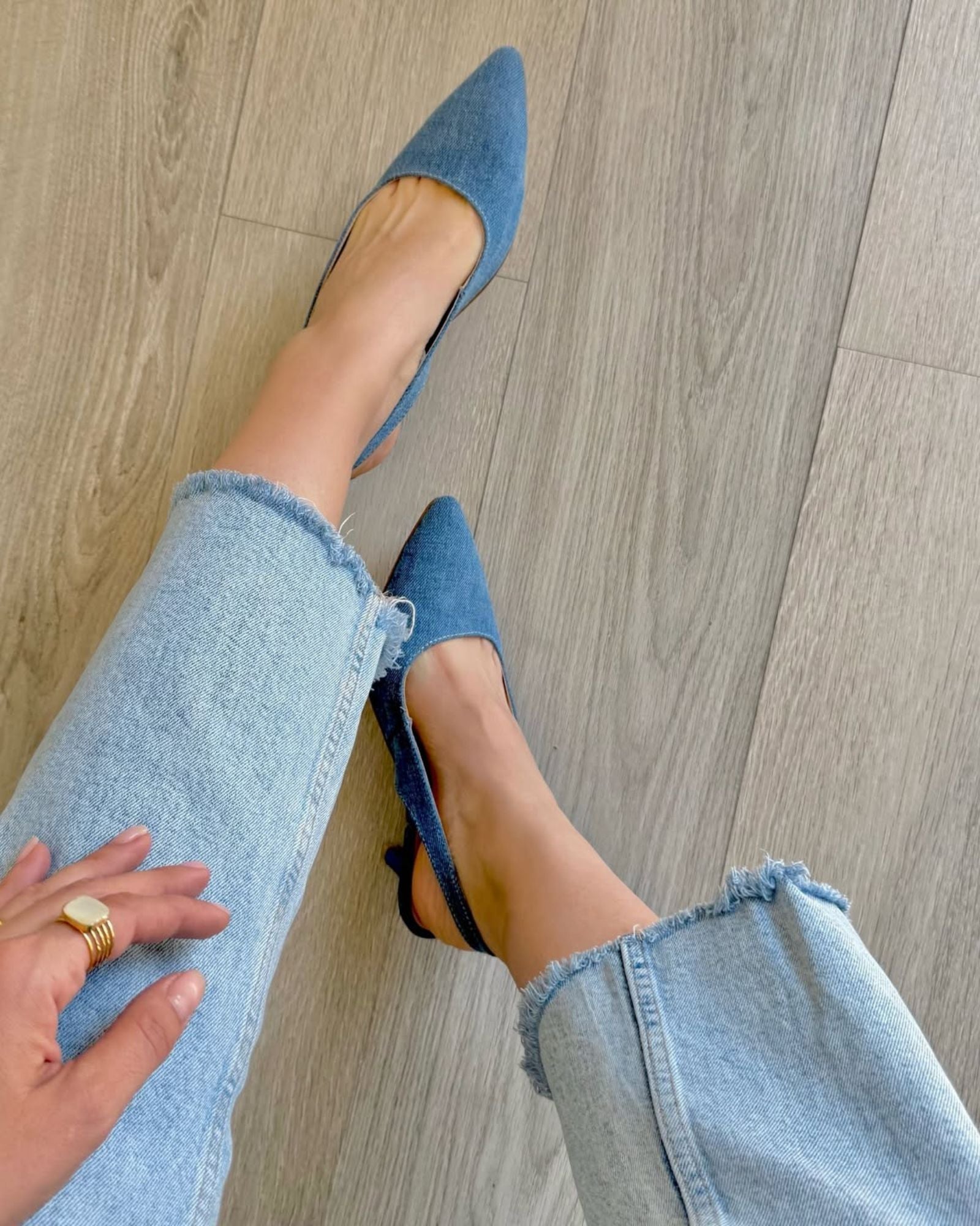 Zapatilla de mezclilla