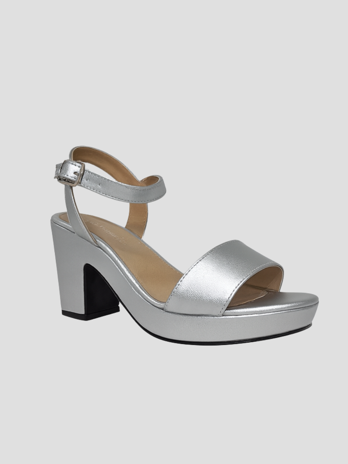 Plataforma plateado bajito