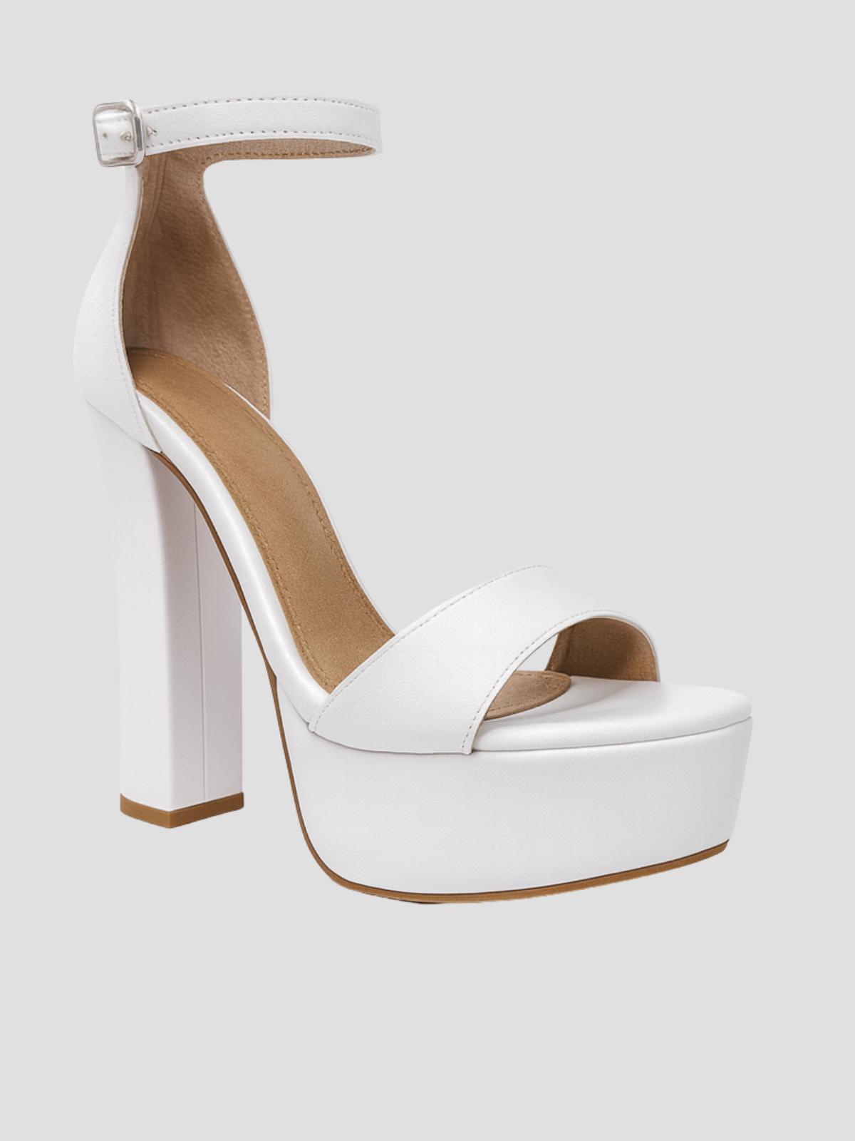 Novia plataforma blanco mate