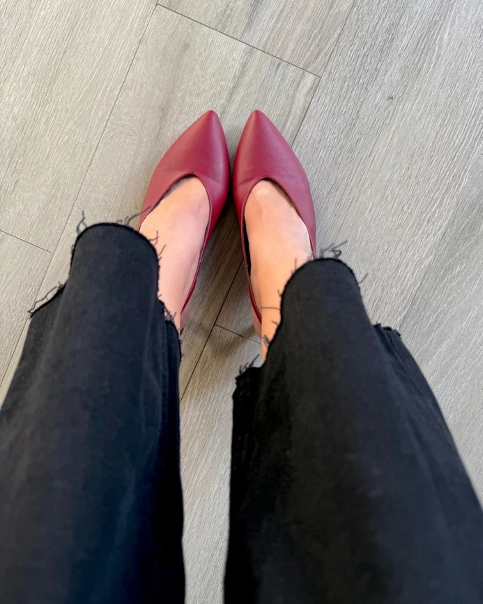 Zapatilla rojo intenso