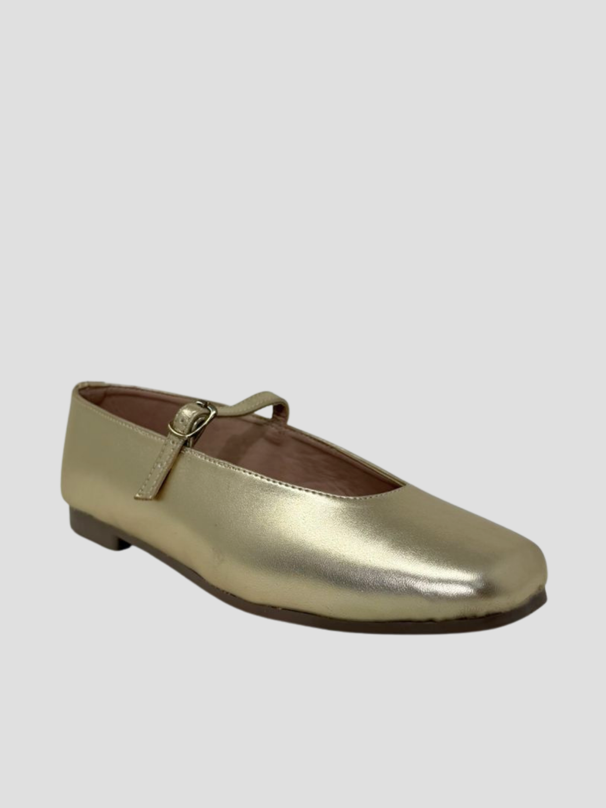 zapatilla piso  dorado