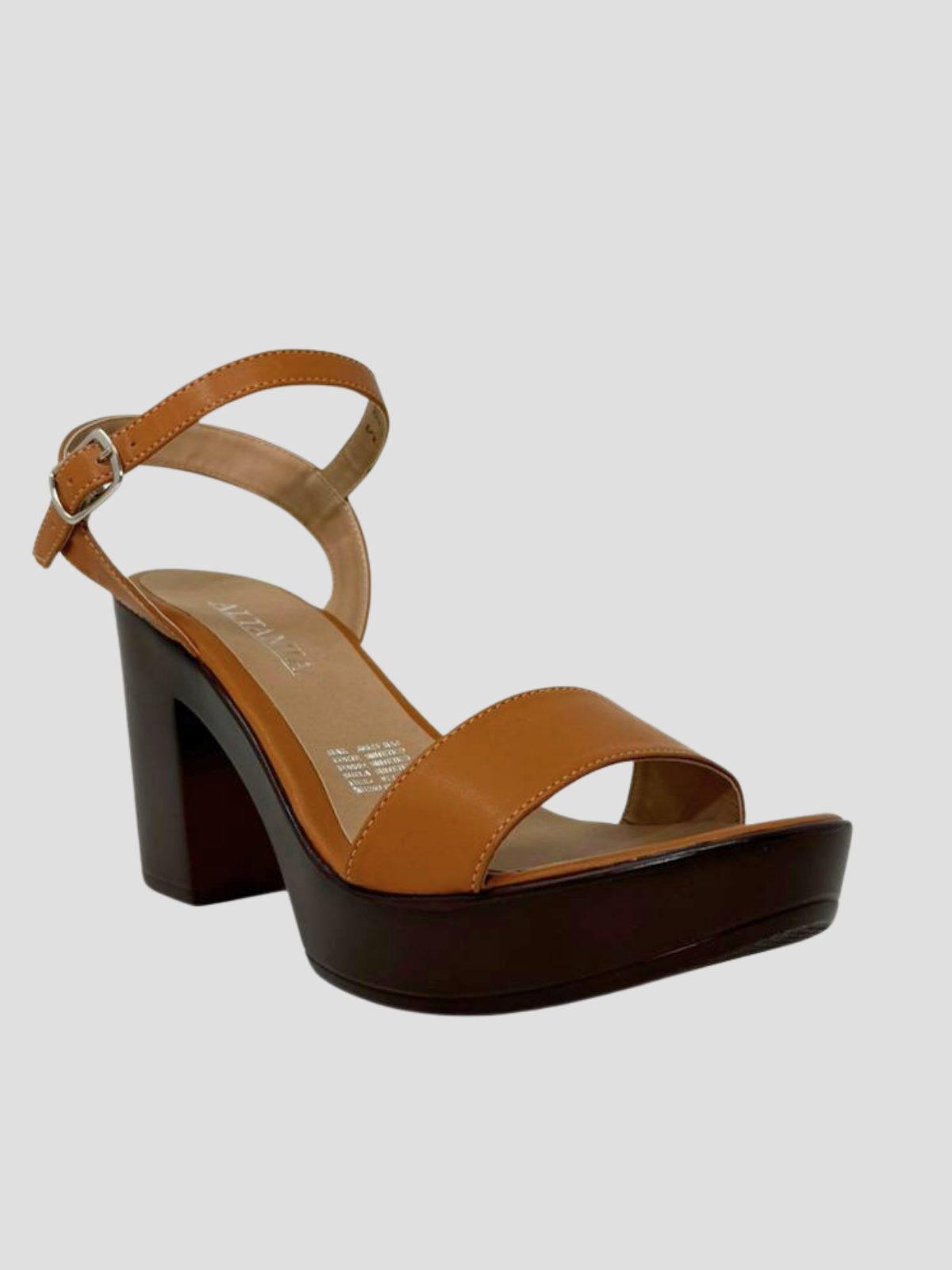 Plataforma café tacón oscuro