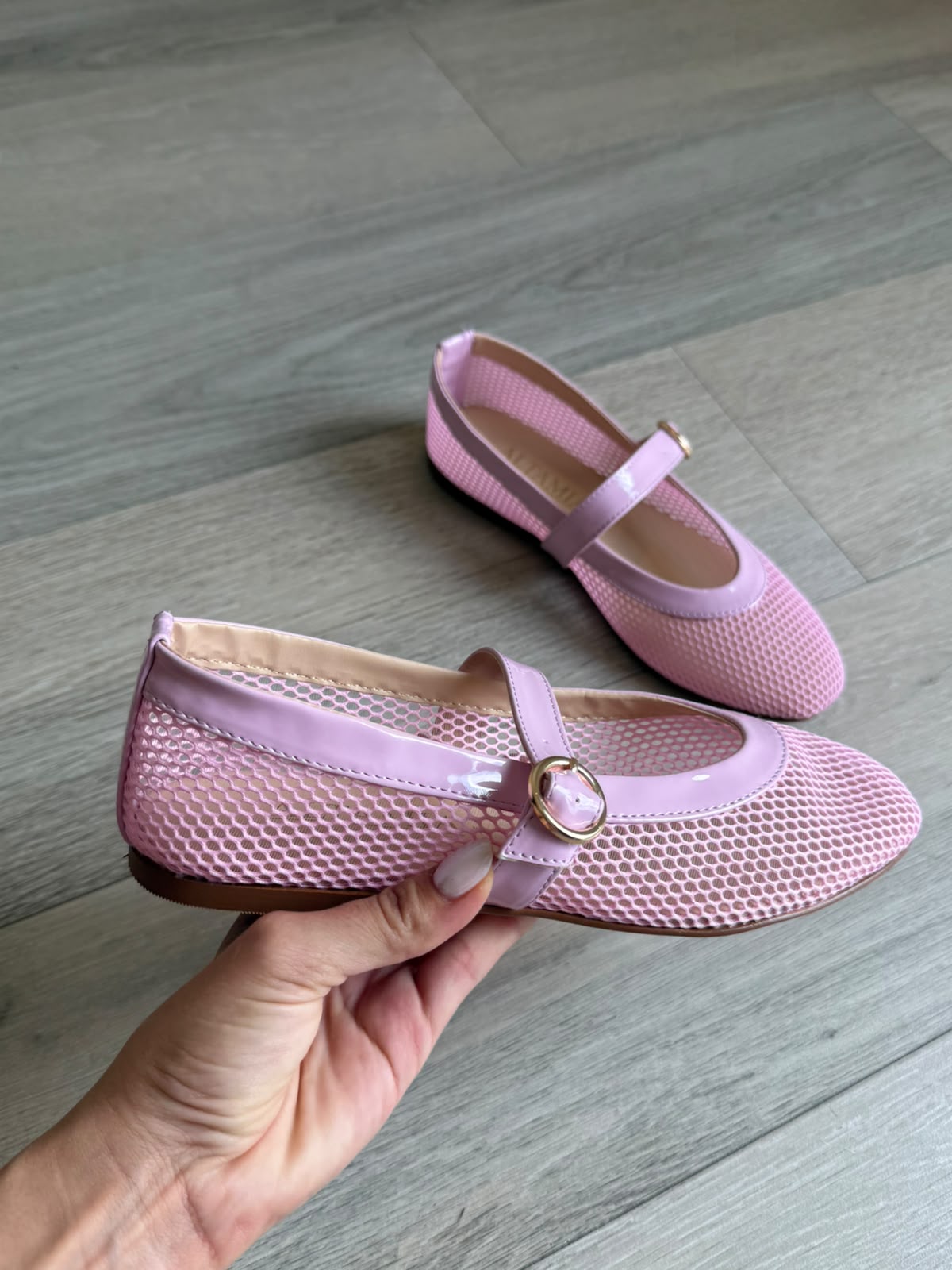 Ballerina piso rosa charol