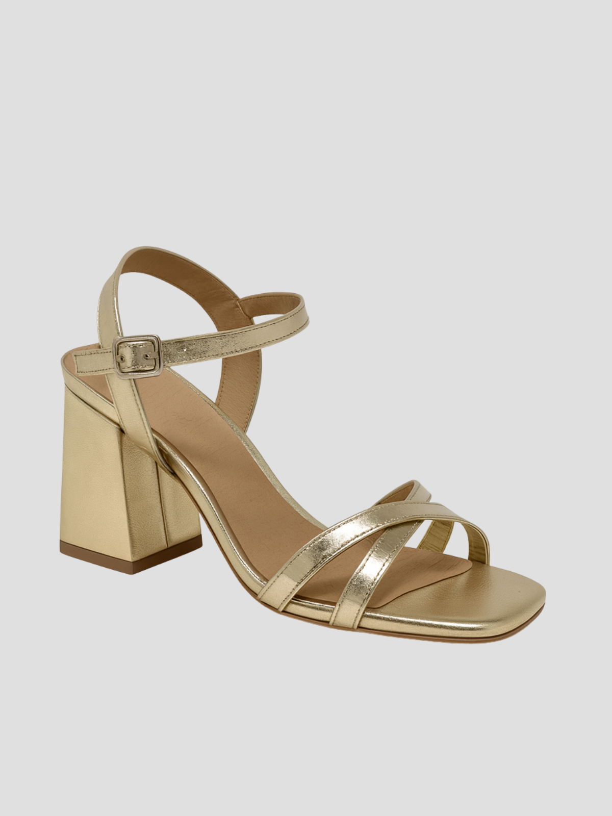 Sandalia dorado tiras