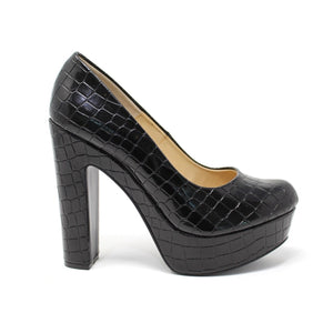 Zapatilla negro textura