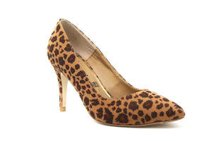 Zapatilla café con negro